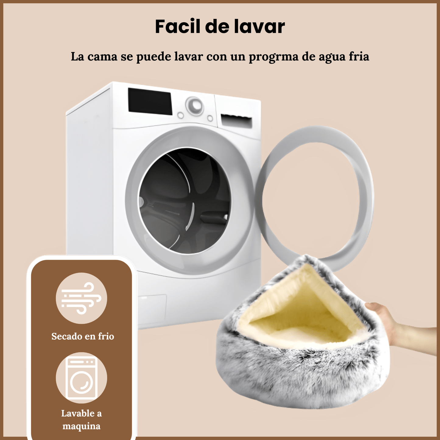 Cama antiestrés para gatos. - MellowcatCam - Azu - 40cCama antiestrés para gatos.